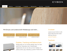 Tablet Screenshot of cybox.net